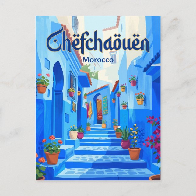Carte Postale Médina de Chefchaouen Maroc (Devant)