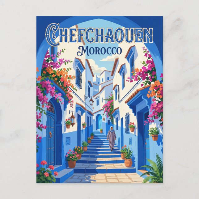 Carte Postale Médina de Chefchaouen Maroc (Devant)