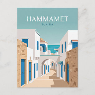 Carte Postale Médina de Hammamet Tunisie