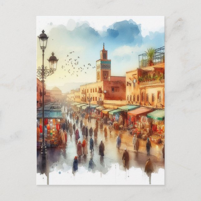 Carte Postale Médina de Marrakech (Devant)