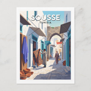 Carte Postale Médina de Sousse Tunisie Souvenir