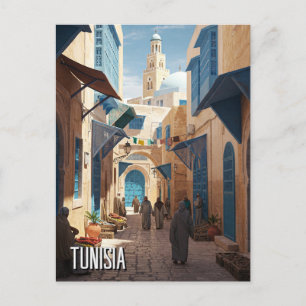 Carte Postale Médina Tunis Tunisie Travel