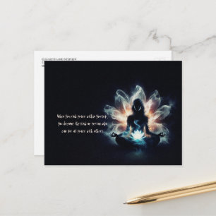 Carte Postale Méditation de l'instructeur de yoga Pose de la Mis