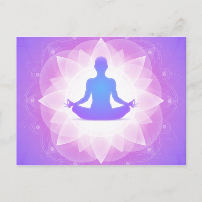Carte Postale Méditation du yoga (Devant)