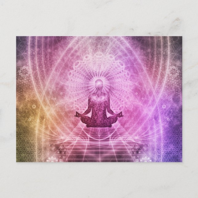 Carte Postale Méditation du Yoga Chakra Zen (Devant)
