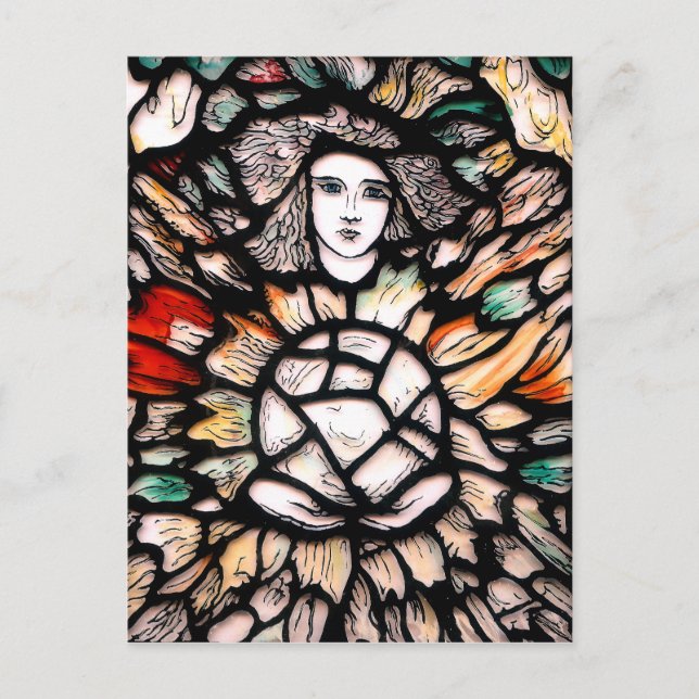 Carte Postale Méditation en couleurs (Devant)