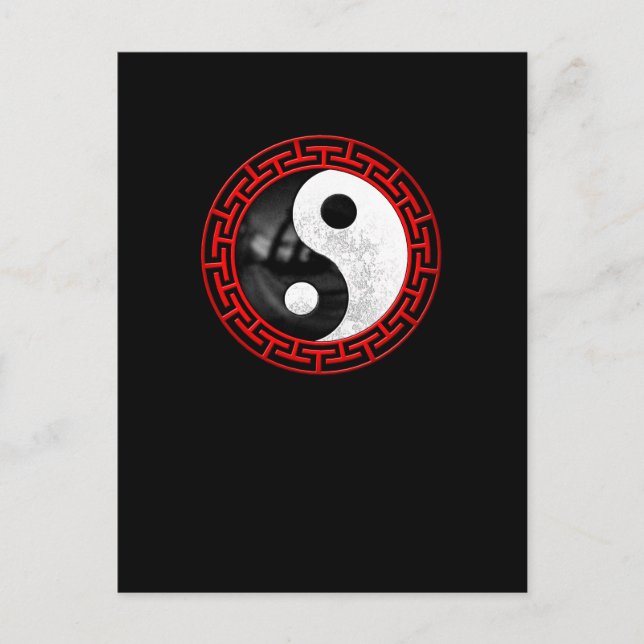 Carte Postale Méditation pacifique de Yin Yang (Devant)