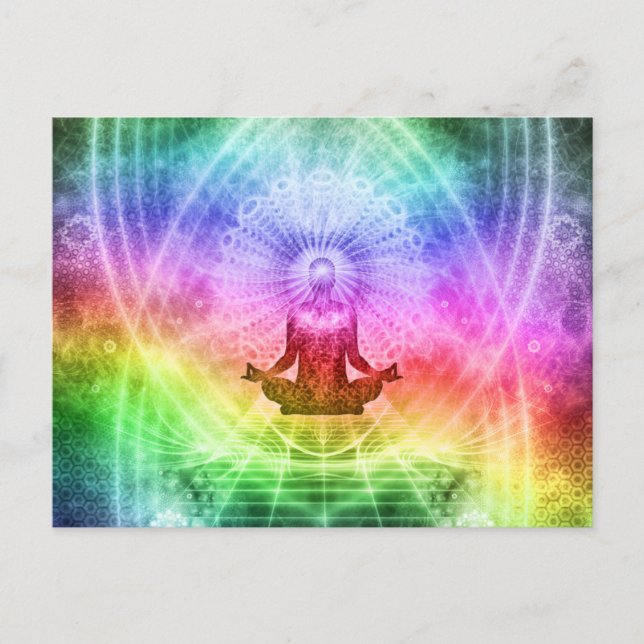 Carte Postale Méditation Yoga Bouddhiste Nirvana Inspiration (Devant)