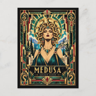 Carte Postale Medusa, Art Déco Mythique