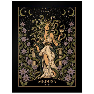 Carte Postale Méduse, Art du Tarot Starlit