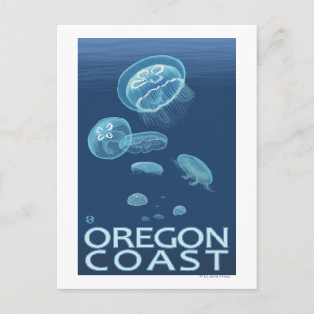 Carte Postale Méduse de la côte de l'Oregon (Devant)