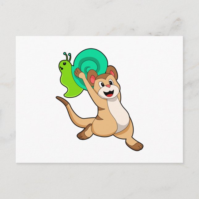 Carte Postale Meerkat avec escargot.PNG (Devant)