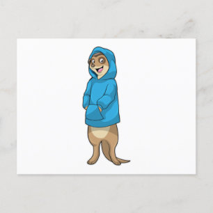 Carte Postale Meerkat avec Sweat - shirt à capuche