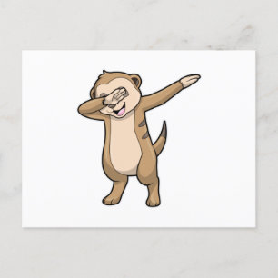 Carte Postale Meerkat comme Dance Hip hop Dab