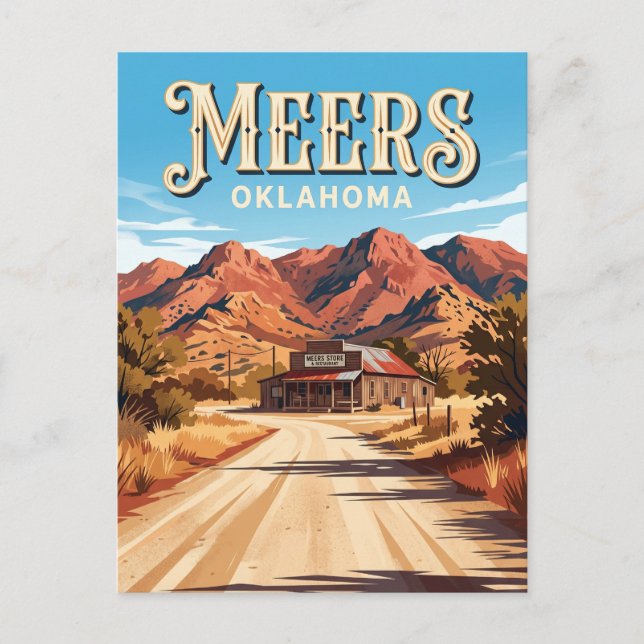 Carte Postale Meers États-Unis (Devant)