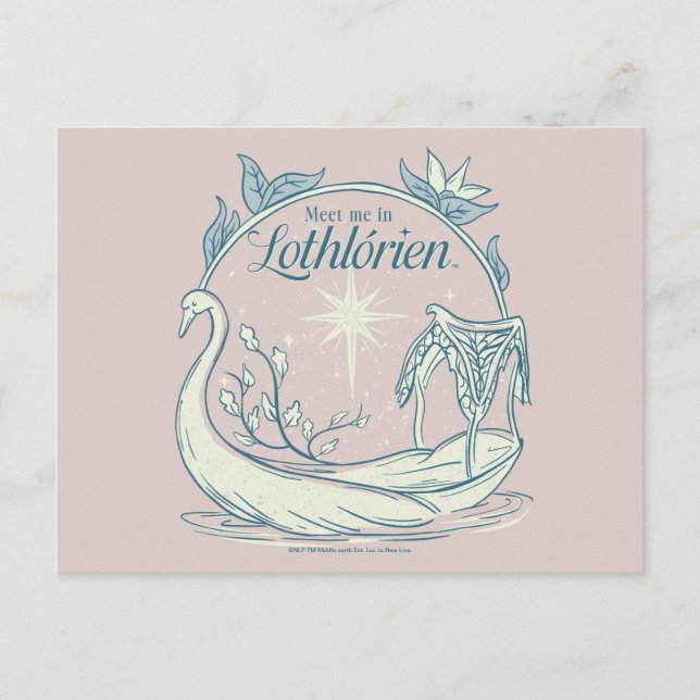 Carte Postale Meet me in LOTHLORIEN™ - Swan Boat (Devant)