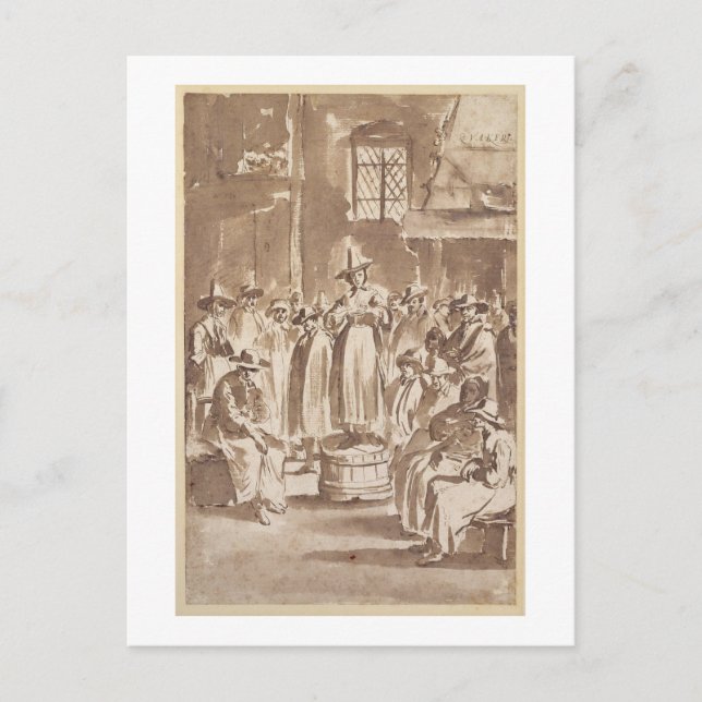 Carte Postale Meeting de Prayer (pen & ink on paper (Devant)