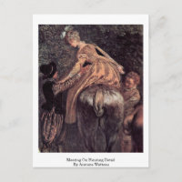 Meeting On Hunting Detail By Antoine Watteau