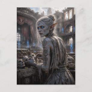 Carte Postale Méfiance / Maître Masque / Théâtre Abandonné