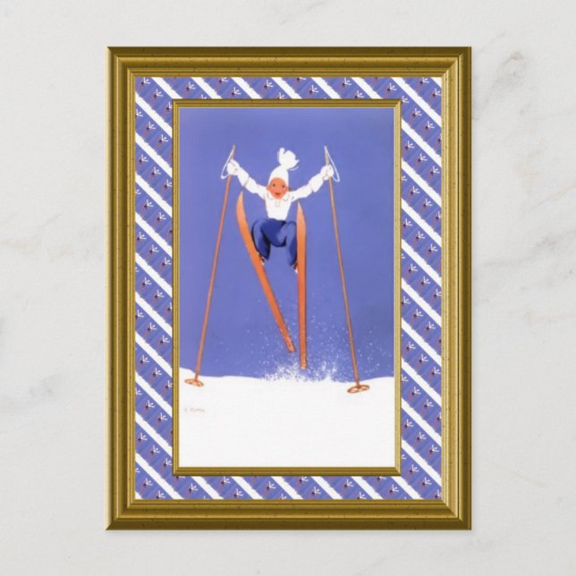 Carte Postale Mega Skis ! (Devant)