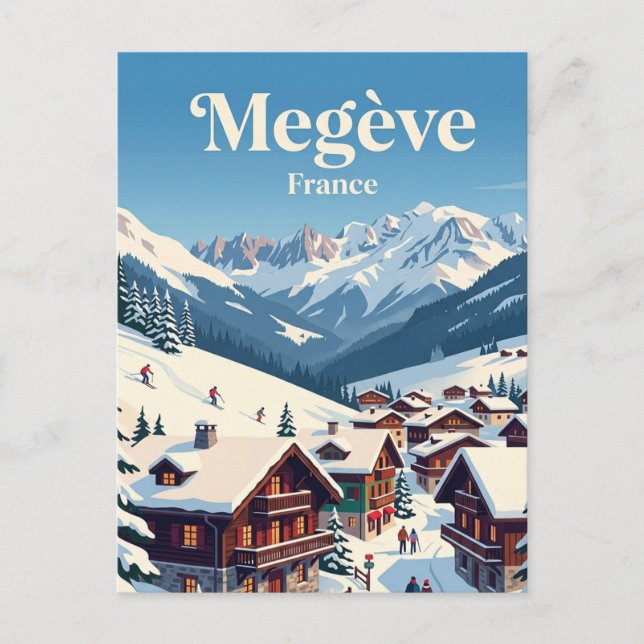 Carte Postale Megève, France (Devant)