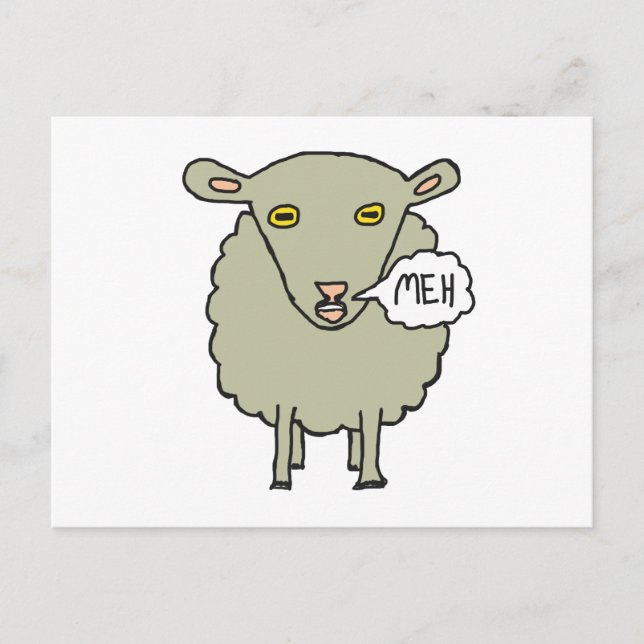 Carte Postale Meh Sheep (Devant)