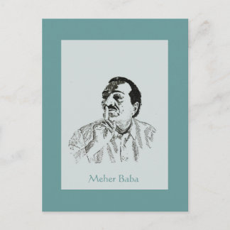 Carte postale Meher Baba Silence Portrait
