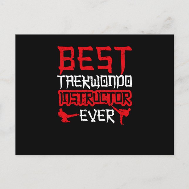 Carte Postale Meilleur Art Coréen Tae Kwon Do Drôle (Devant)