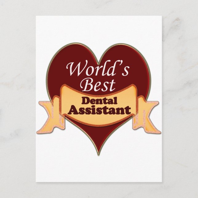 Carte Postale Meilleur assistant dentaire au monde (Devant)