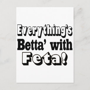 Carte Postale Meilleur avec Feta