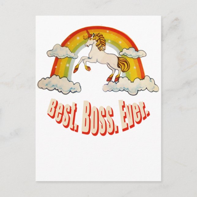 Carte Postale Meilleur Boss jamais (Devant)