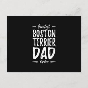 Carte Postale Meilleur Boston Terrier Papa Funny Chien Papa Cade