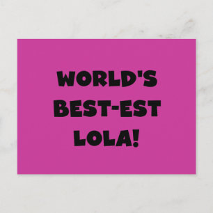 Carte Postale Meilleur cadeau Lola Black and White Tshirts au mo