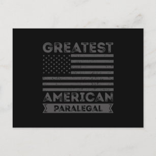 Carte Postale Meilleur cadeau paralegal américain États-Unis dra