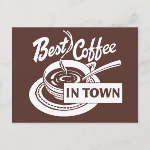 Carte Postale ❝ meilleur café en ville ❞