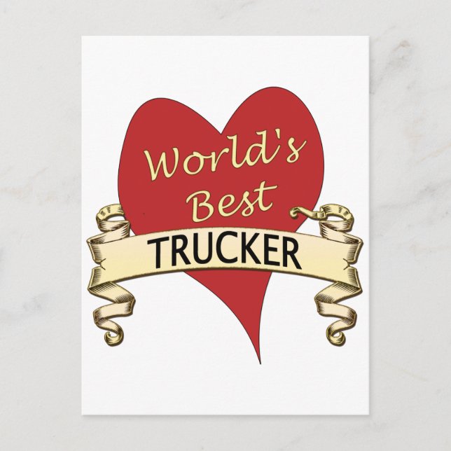 Carte Postale Meilleur camion au monde (Devant)