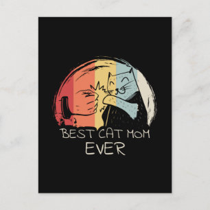 Carte Postale Meilleur Cat Maman jamais