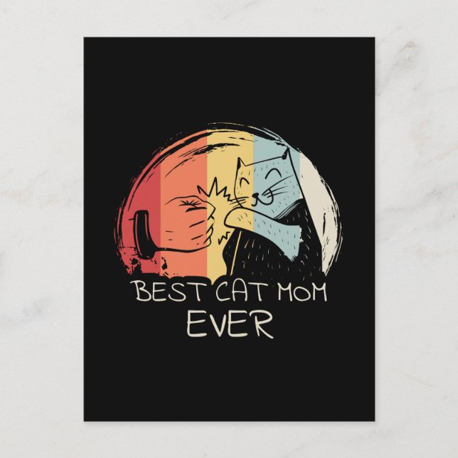 Carte Postale Meilleur Cat Maman jamais (Devant)