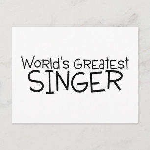 Carte Postale Meilleur chanteur du monde