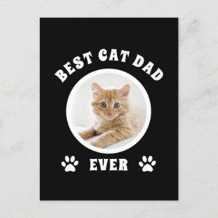 Carte Postale Meilleur Chat Papa Jamais Personnalisé Photo Perso