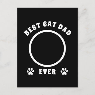Carte Postale Meilleur Chat Papa Jamais Personnalisé Photo Perso