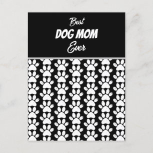 CARTE POSTALE MEILLEUR CHIEN MOM JAMAIS