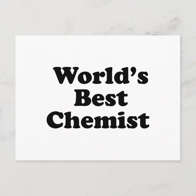 Carte Postale Meilleur chimiste du monde (Devant)