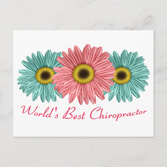 Carte Postale Meilleur chiropraticien du monde (Devant)