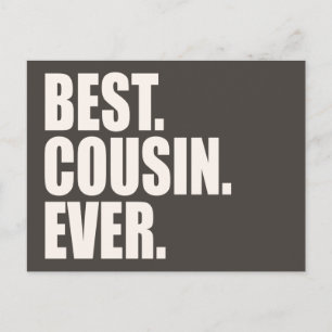 Carte Postale Meilleur. Cousin. Jamais.