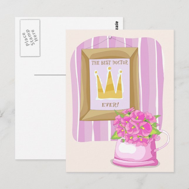 Carte postale Meilleur Docteur (Devant / Derrière)