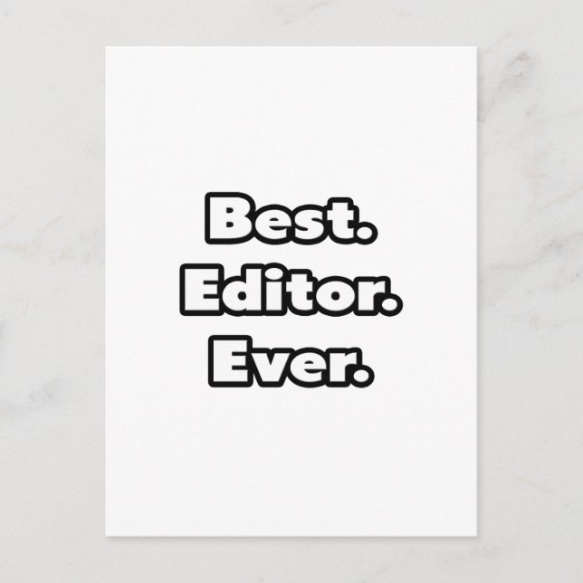 Carte Postale Meilleur. Éditeur. Jamais. (Devant)