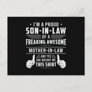 Carte Postale Meilleur Fils En Droit Fils Fatigué Idée Cadeau Fi