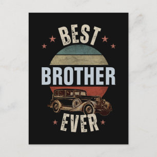 CARTE POSTALE MEILLEUR FRÈRE JAMAIS 