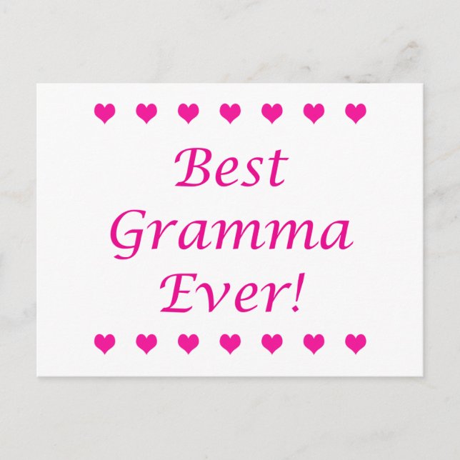 Carte Postale Meilleur Gramma jamais (Devant)